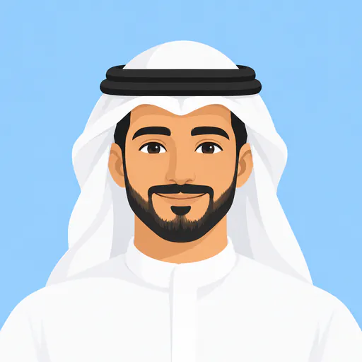 Illustrated portrait of Omar Al-Rashid