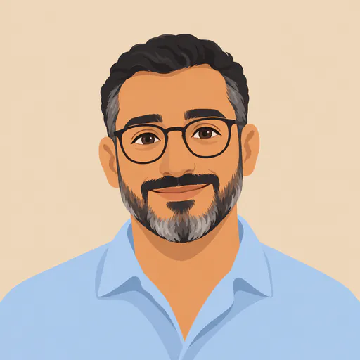 Illustrated portrait of Faisal Al-Qahtani